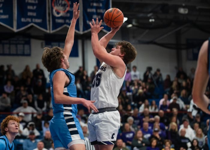 Breese Central vs Breese Mater Dei Illinois boys basketball February 23 2023 Paul Halfacre 15644